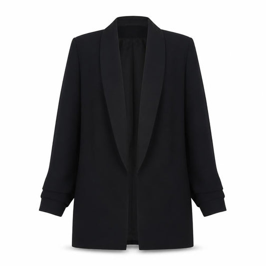 River Island Women’s Black Size 6 Long Tuxedo Blazer Jacket