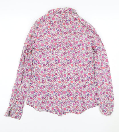 J.Crew Women’s Multicoloured Floral Cotton Button-Up Shirt Size 2XS