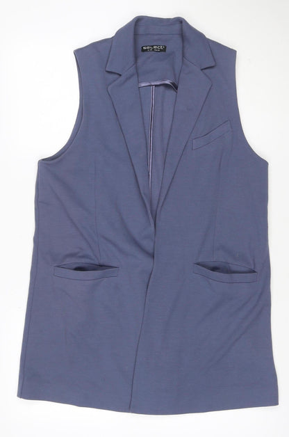 Select Women Blue Size 16 Sleeveless Tailored Suit Waistcoat