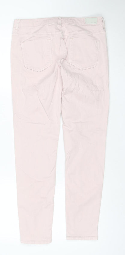 Richmond Women Pink Straight Denim Stretch Jeans Size 12