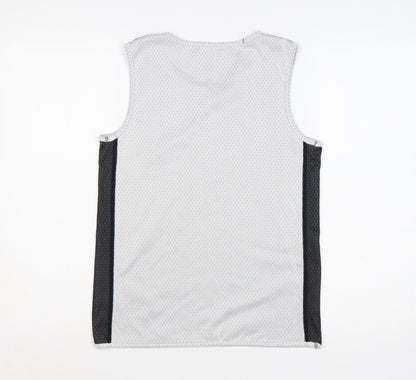 National Basketball League Boys Grey Mesh Basketball Tank Top Size 14 Years