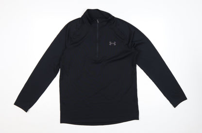 Under Armour Men's Black Small 1/4 Zip Pullover Sweatshirt