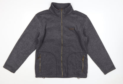 Regatta Mens Grey Full Zip Fleece Outdoor Jacket Size L