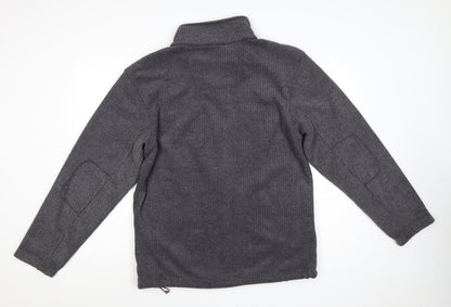 Regatta Mens Grey Full Zip Fleece Outdoor Jacket Size L