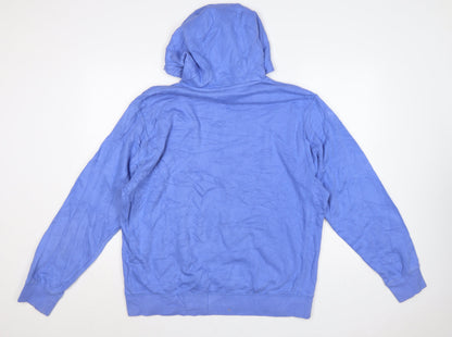 Nike Men's Blue L Pullover Hoodie Fleece Sportswear