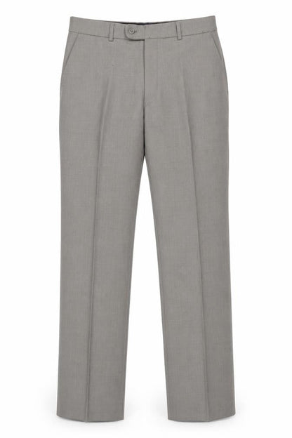Burton Men's Grey Wool Blend Regular Fit Dress Trousers 34in