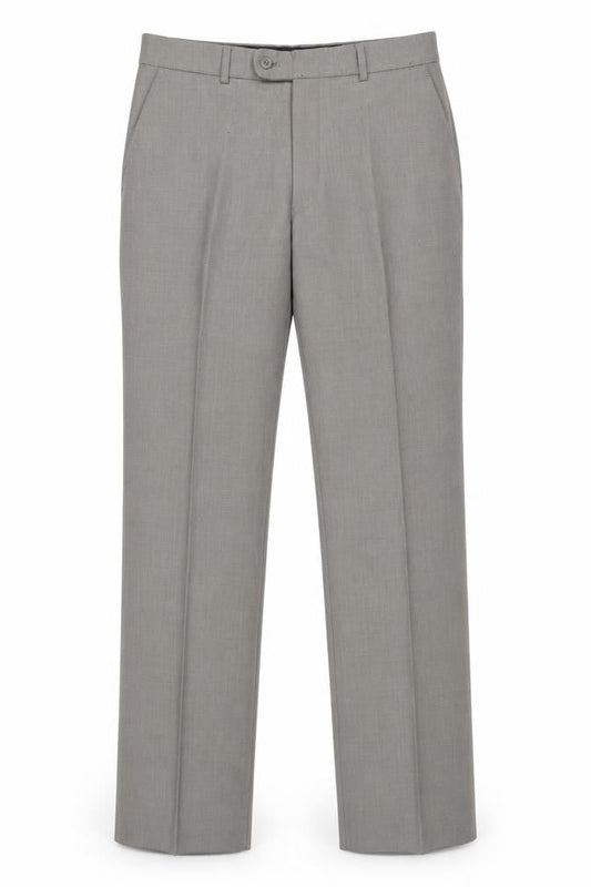 Burton Men's Grey Wool Blend Regular Fit Dress Trousers 34in