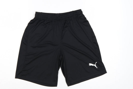 Puma Men's Black S Athletic Training Shorts Quick Dry Polyester