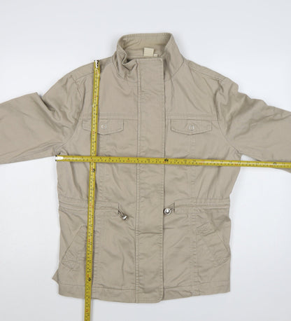 Cotton Traders Womens Beige Size 18 Classic Mid-Length Jacket