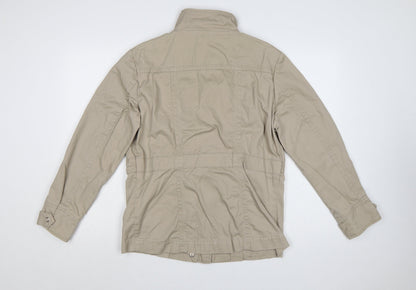 Cotton Traders Womens Beige Size 18 Classic Mid-Length Jacket