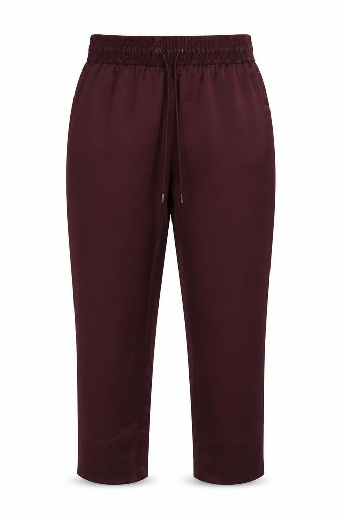 Marks & Spencer Women’s Burgundy Regular Trousers Size 14 Polyester