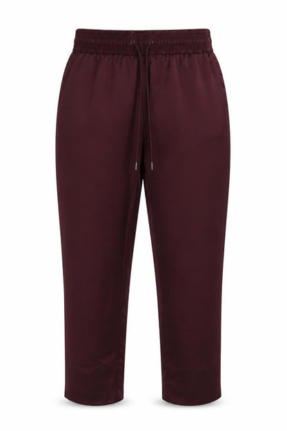 Marks & Spencer Women’s Burgundy Regular Trousers Size 14 Polyester