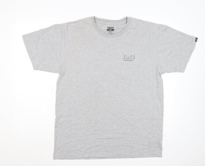 Vans Men's Grey Classic Fit Graphic T-Shirt Large