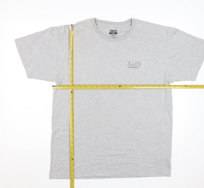 Vans Men's Grey Classic Fit Graphic T-Shirt Large
