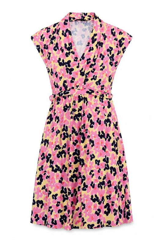 Front view of French Connection Women's Multicoloured Wrap Dress, size 6