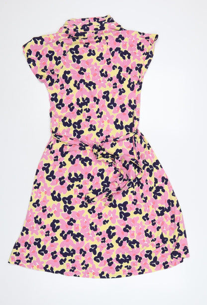 French Connection Women's Multicoloured Wrap Dress Size 6