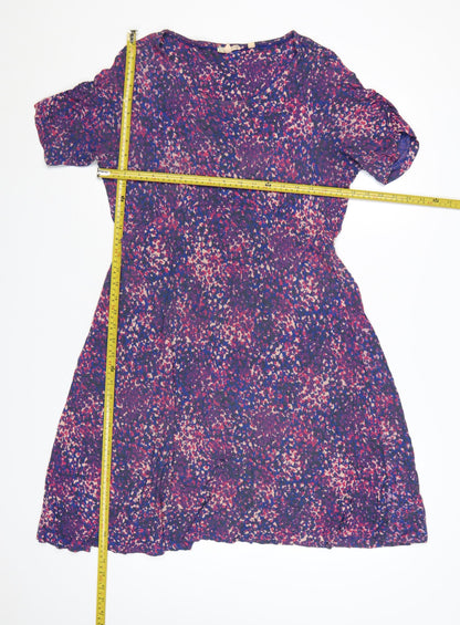 Fat Face Women's Multicoloured Size 12 A-Line Knee Length Dress