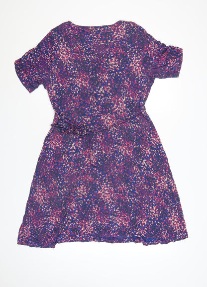Fat Face Women's Multicoloured Size 12 A-Line Knee Length Dress