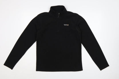 Regatta Men's Black Fleece 1/2 Zip Pullover Sweatshirt Size S