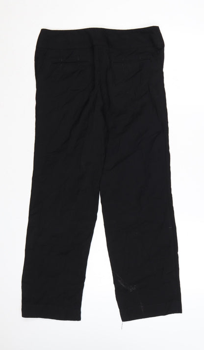 Linea Women’s Black Wool Cropped Trousers Size 10