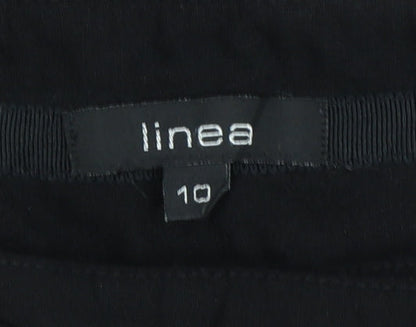 Linea Women’s Black Wool Cropped Trousers Size 10