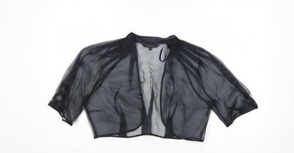 Coast Women's Black Sheer Kimono Blouse Size L
