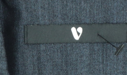 V by Very Women's Navy Double-Breasted Blazer Jacket UK 16