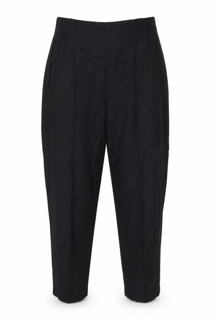 Dolce & Gabbana Womens Black Wool Blend Cropped Trousers Size 14