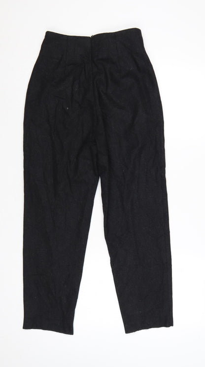 Dolce & Gabbana Womens Black Wool Blend Cropped Trousers Size 14