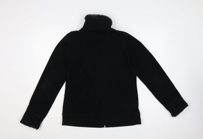 Maine New England Women's Black Fleece Jacket Size 10