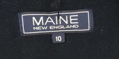Maine New England Women's Black Fleece Jacket Size 10