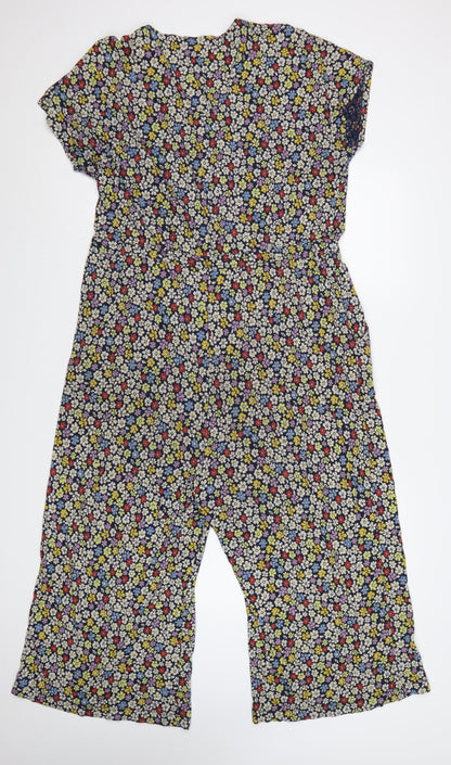 Seasalt Cornwall Women’s Blue Floral Rose Trellis Jumpsuit Size 14