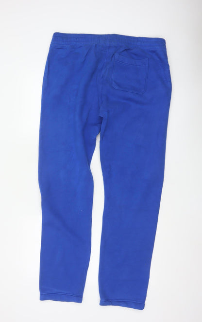 Hollister Men’s Blue XL Logo Fleece Jogger Sweatpants