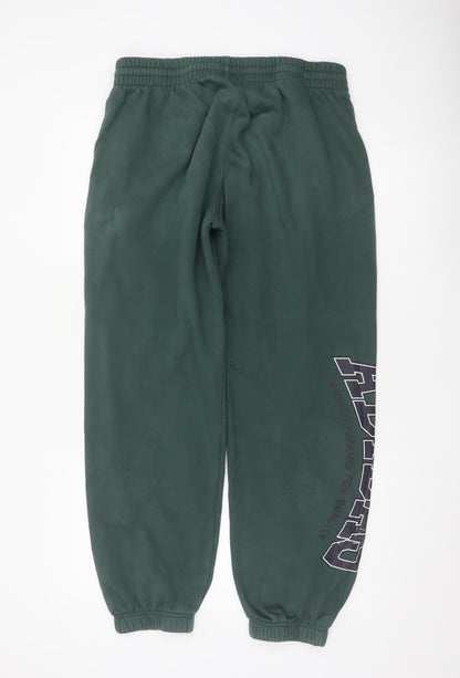 adidas Men’s Green L Originals Logo Cuffed Jogger Trousers