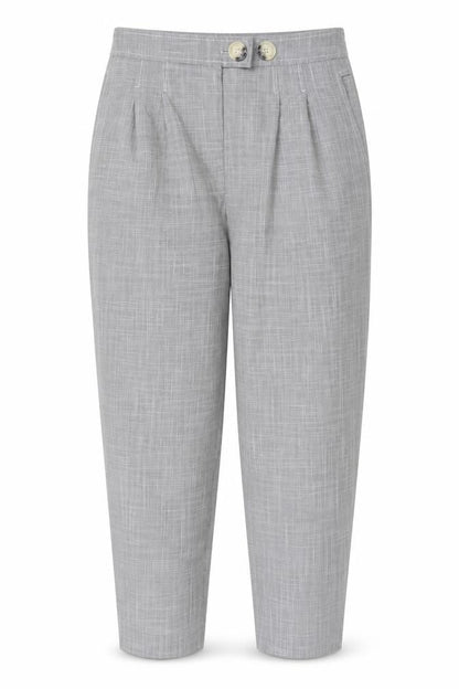 Topshop Women Grey Size 10 Pleated Tapered Dress Trousers Pockets