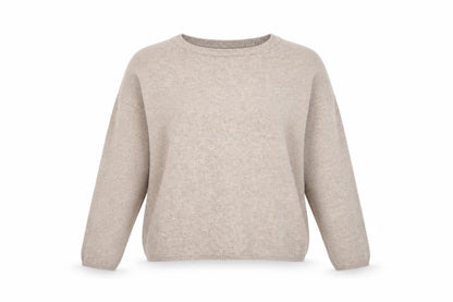 The White Company Women’s Beige Size 8 Button Back Knit Pullover