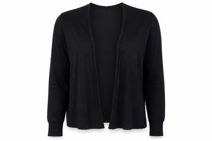 Marks & Spencer Women’s Black Size 8 Open V-Neck Cardigan