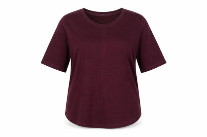Marks & Spencer Women Red UK 8 Basic Jersey 3/4 Sleeve T-Shirt