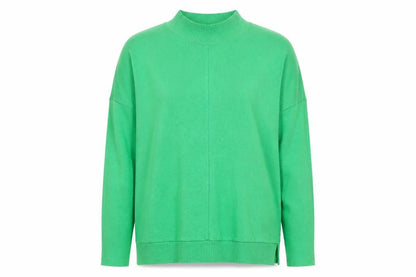 Next Women Green High Neck Viscose Knit Jumper Size M UK 12