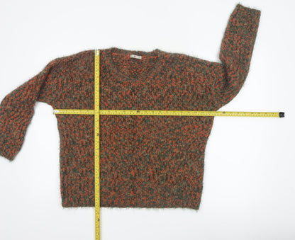 Tu Women’s Multicoloured Chunky Knit Pullover Jumper Size 14