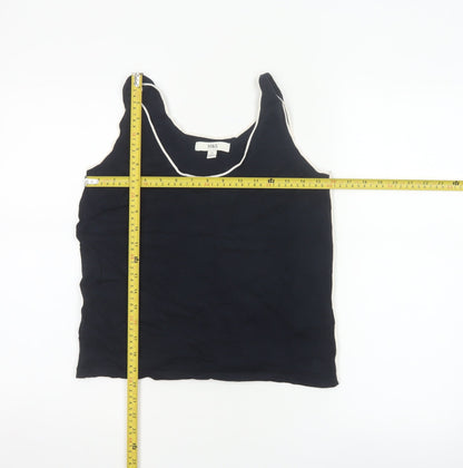 Marks and Spencer Women Black M Tank Top Contrast Trim Stretch