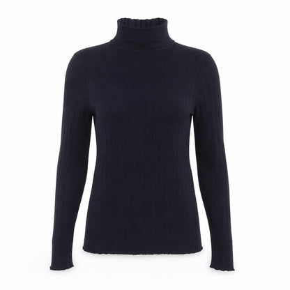 River Island Women Black UK 12 Ribbed Roll Neck Pullover Jumper