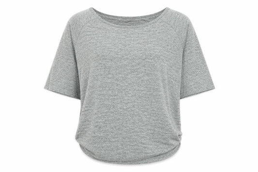 Apricot Women's Grey UK 12 Relaxed Dolman Sleeve Jersey T-Shirt