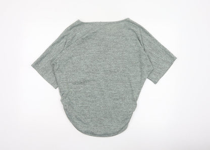 Apricot Women's Grey UK 12 Relaxed Dolman Sleeve Jersey T-Shirt
