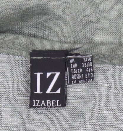 Izabel Women Grey Size 10 Star Sequin Jersey Balloon Sleeve T-Shirt