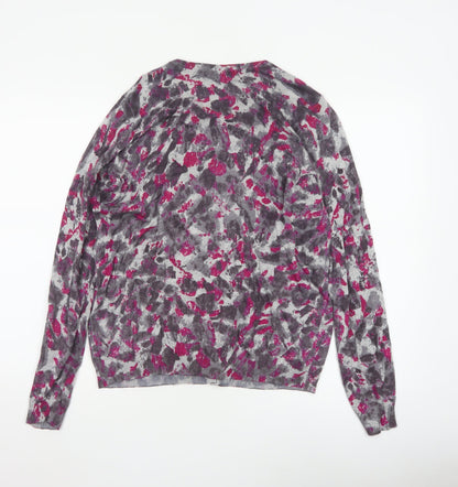 Marks & Spencer Women’s Pink Mix Size 18 Floral Button Cardigan