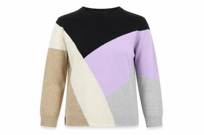 Marks and Spencer Women’s Multicoloured Geometric Knit Jumper UK 12