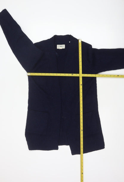 FatFace Women’s Blue UK 8 Cable Knit Open Pocket Cardigan