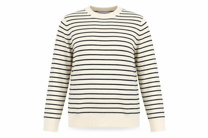 Marks and Spencer Women’s Ivory Stripe Merino Wool Pullover Jumper UK 12