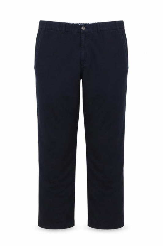 Maine New England Men’s Blue 42S Cotton Straight Chino Trousers